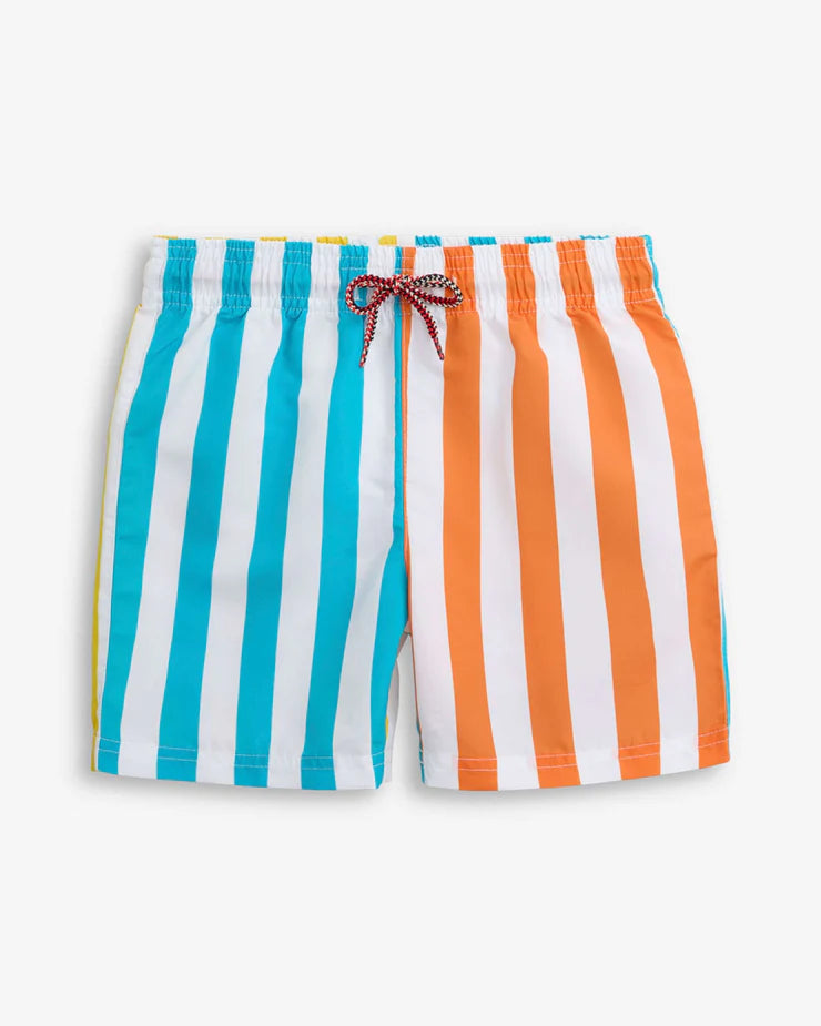 APPAMAN Tropic Striped Swim Trunks