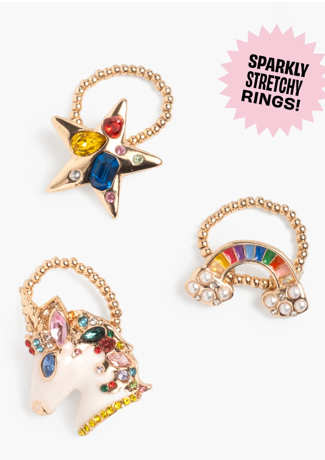 Gloss It Rainbow Lip Gloss Ring Set