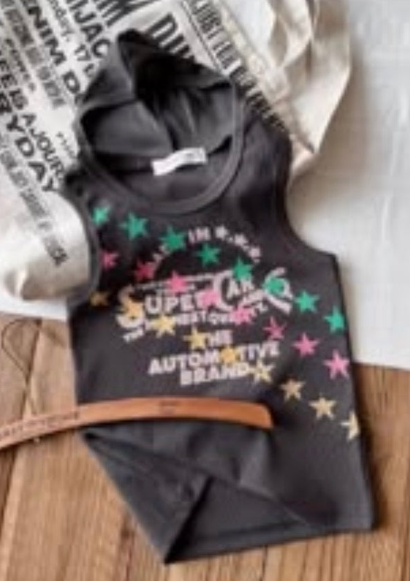 Graphic Hooded Tank