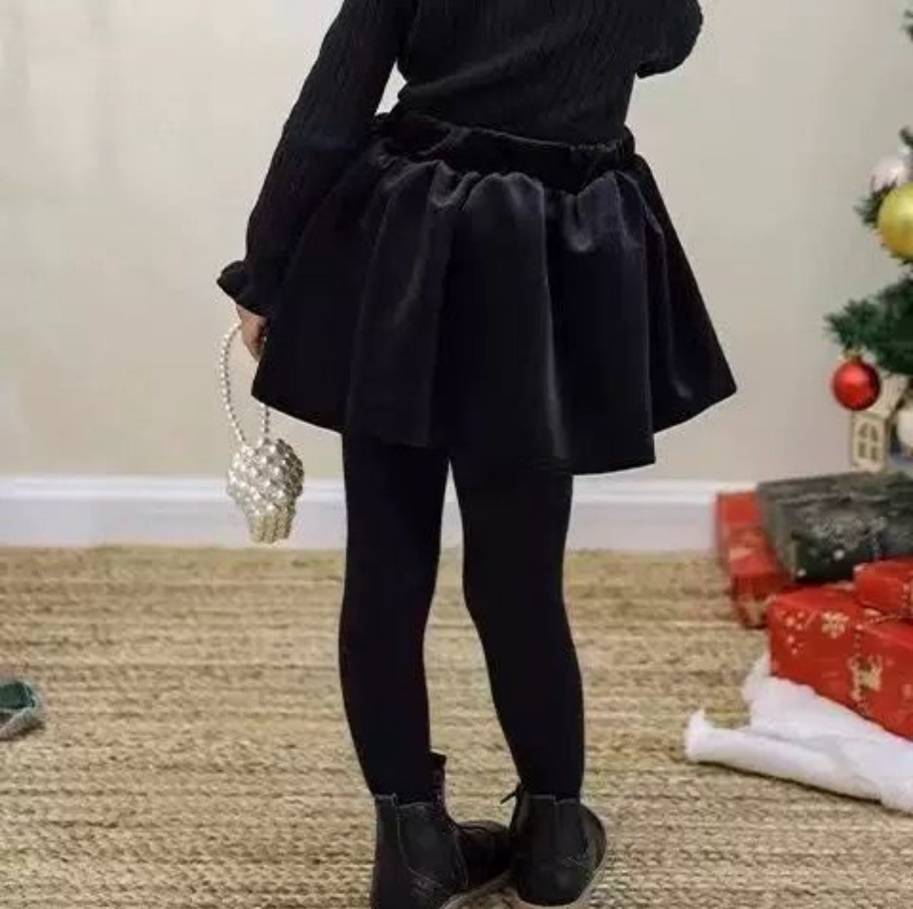 Ebony Velvet Skirt