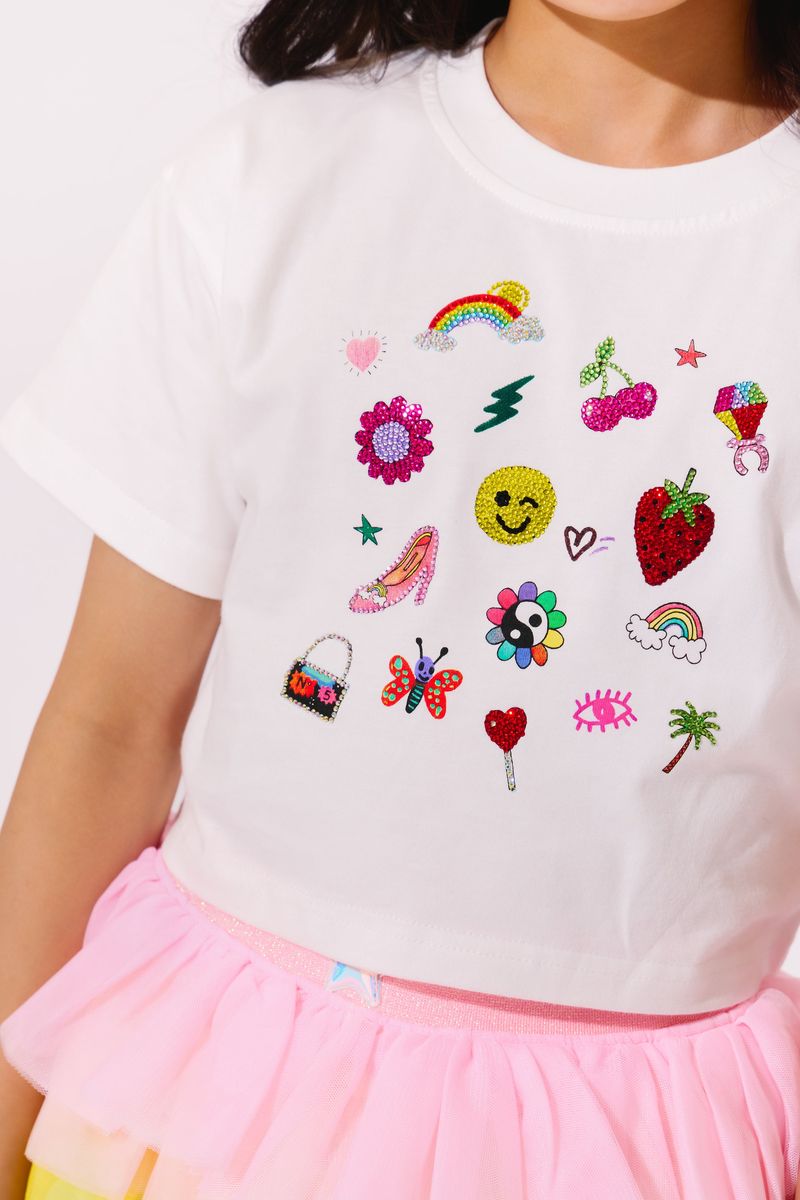 Sparkle Doodle Crop T-Shirt