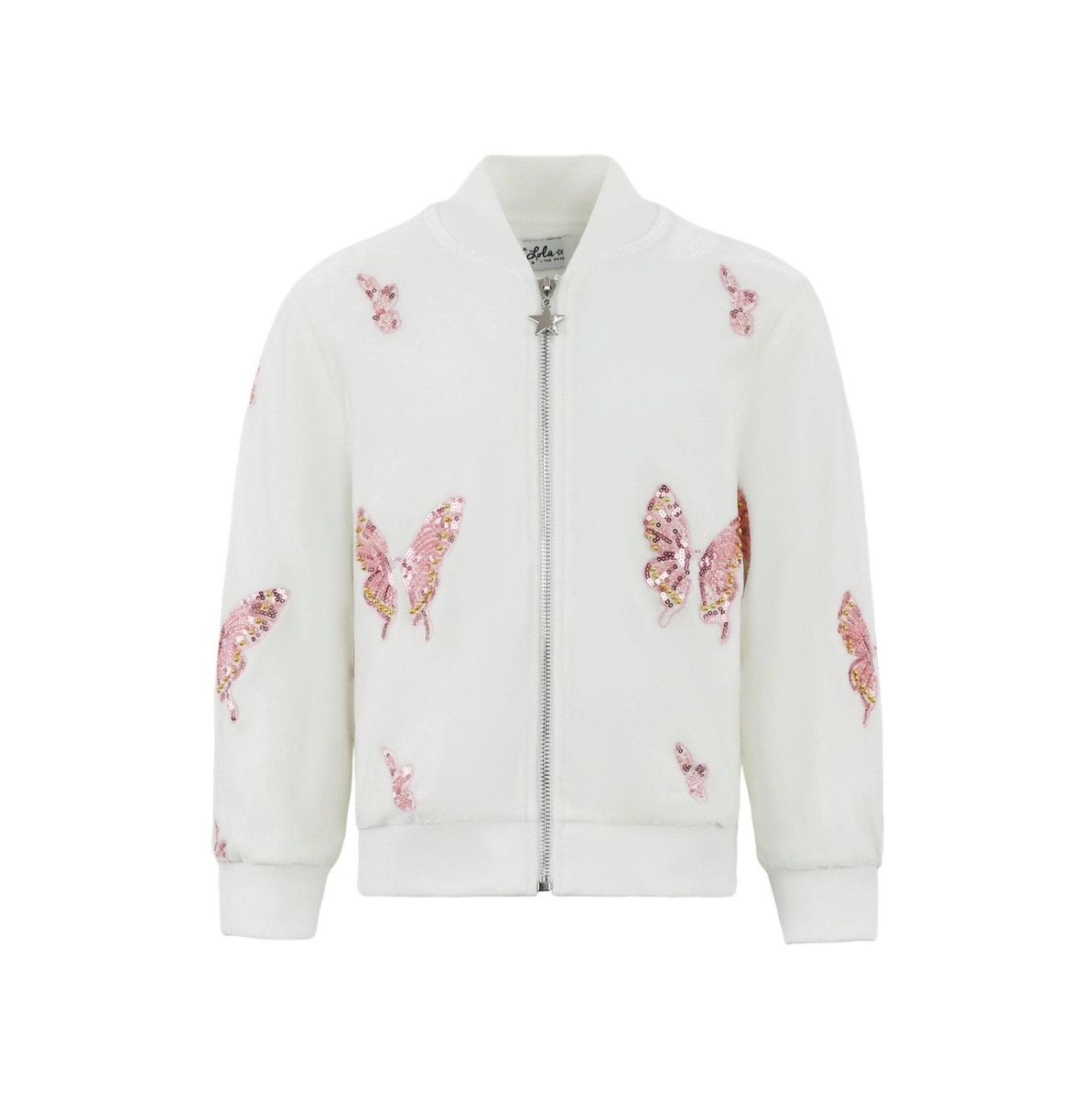 Sequin Butterfly Velour Jacket