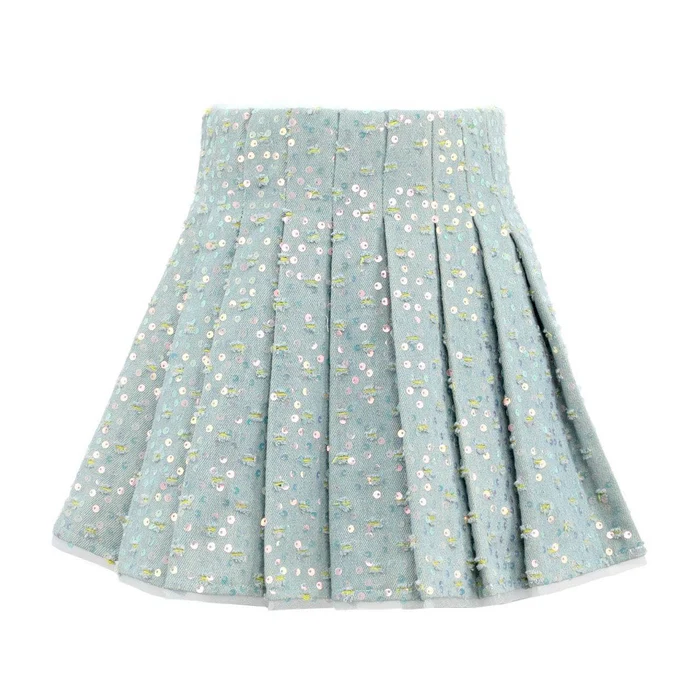 Confetti Denim Skirt