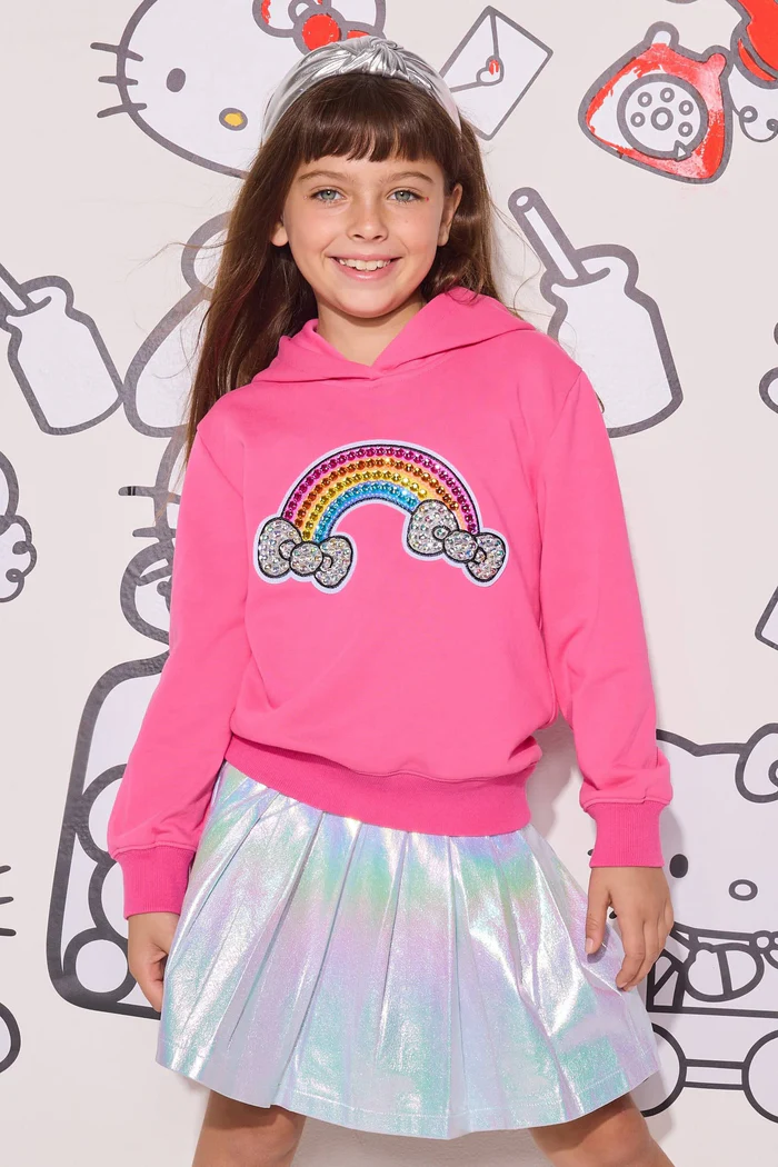 Rainbow Bows Gem Hoodie
