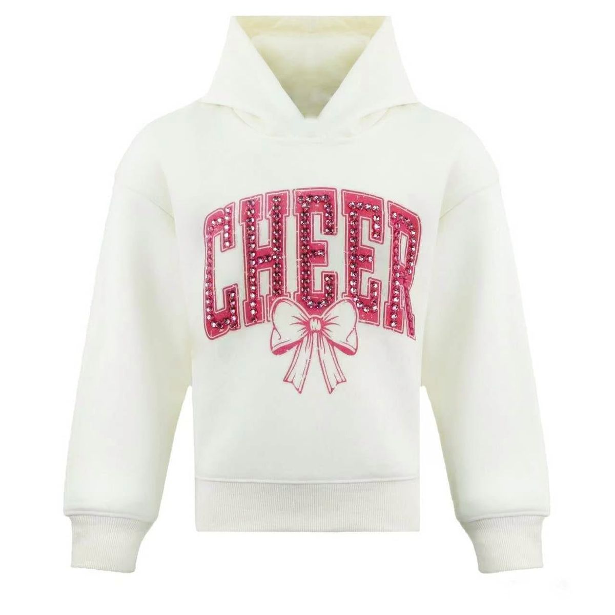Crystal Cheer Bow Hoodie