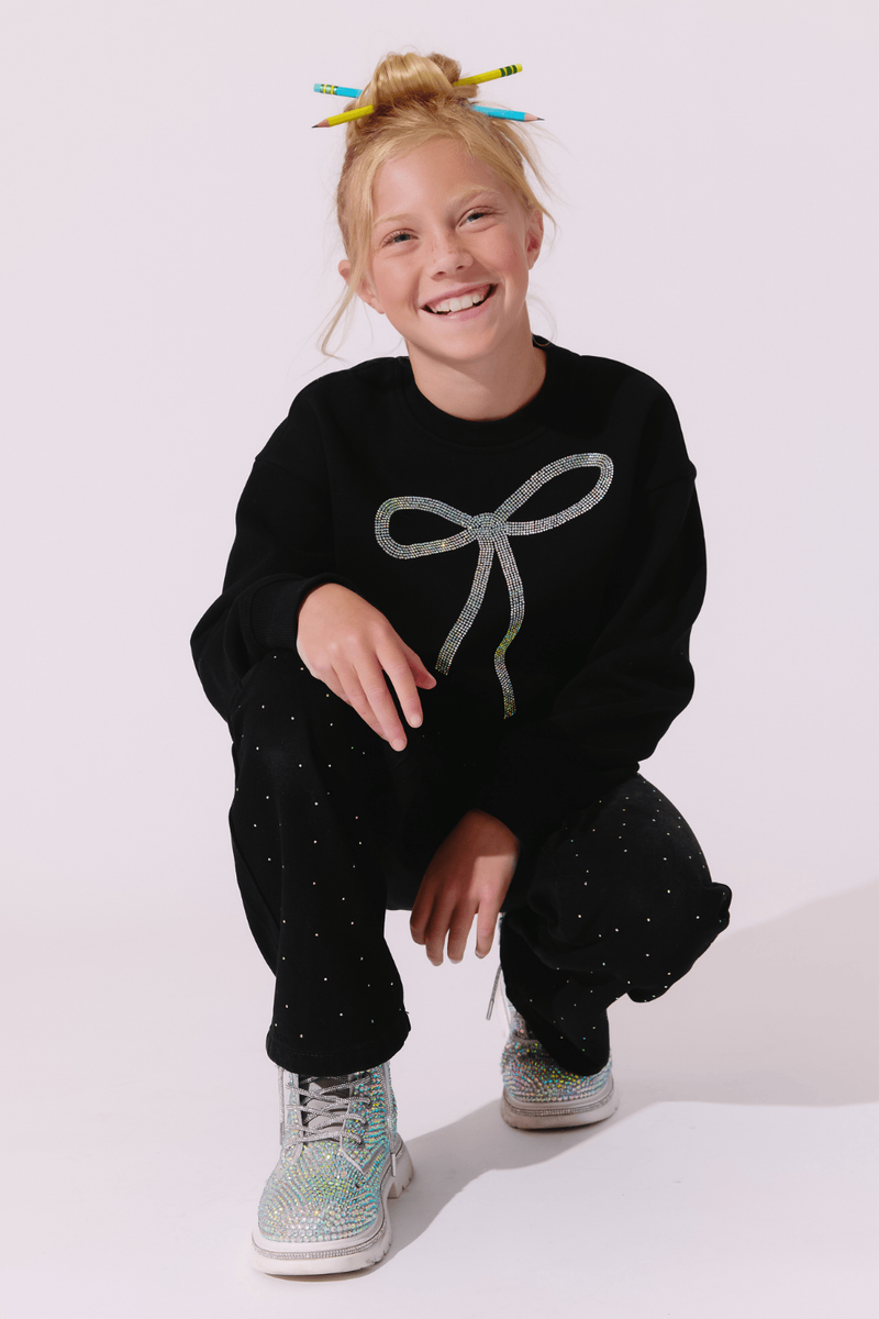 Sparkle Bow Sweatshirt