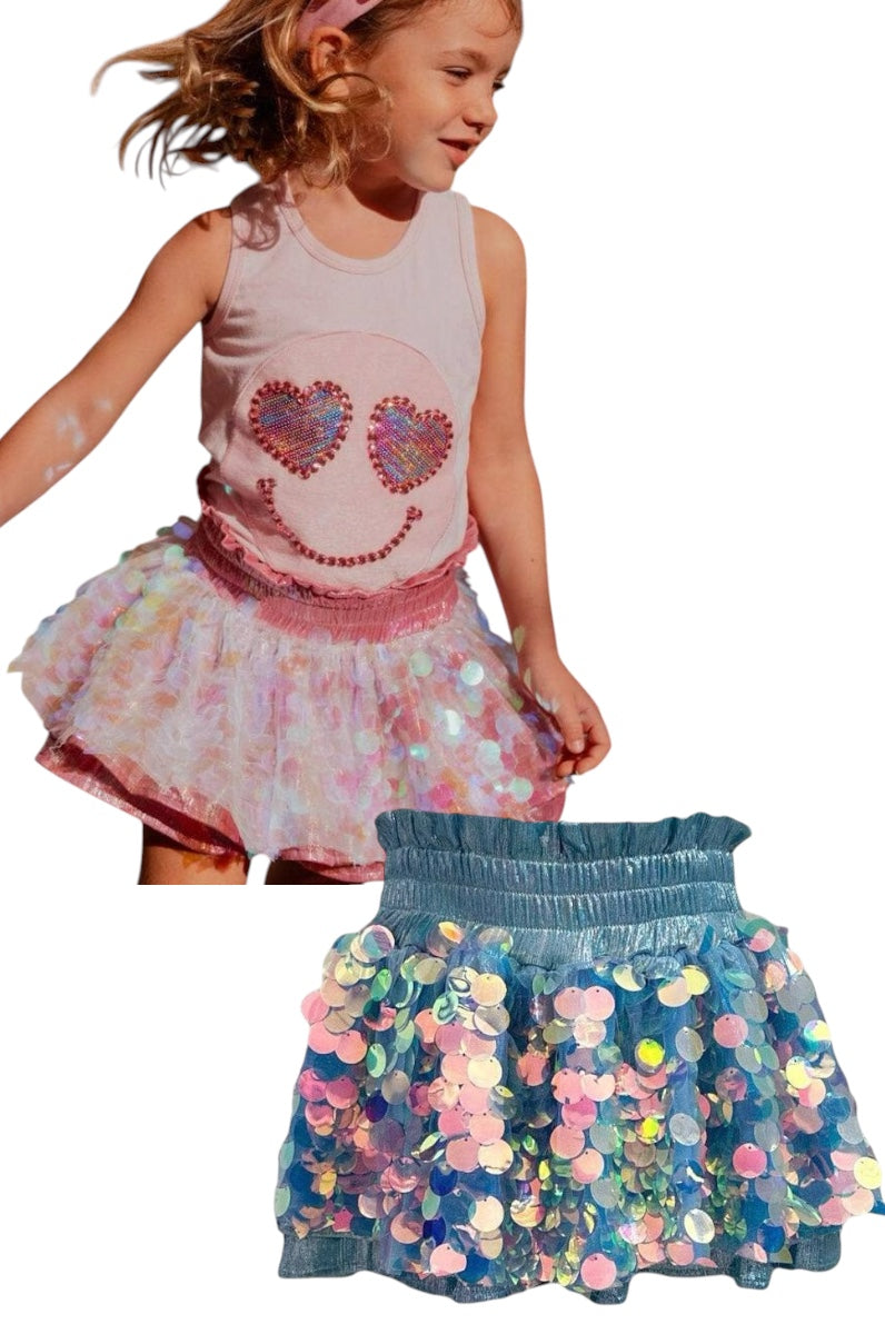 Paliette Metallic Skort