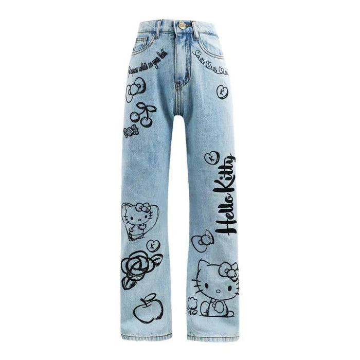 Hello Kitty Graphic Art Jeans