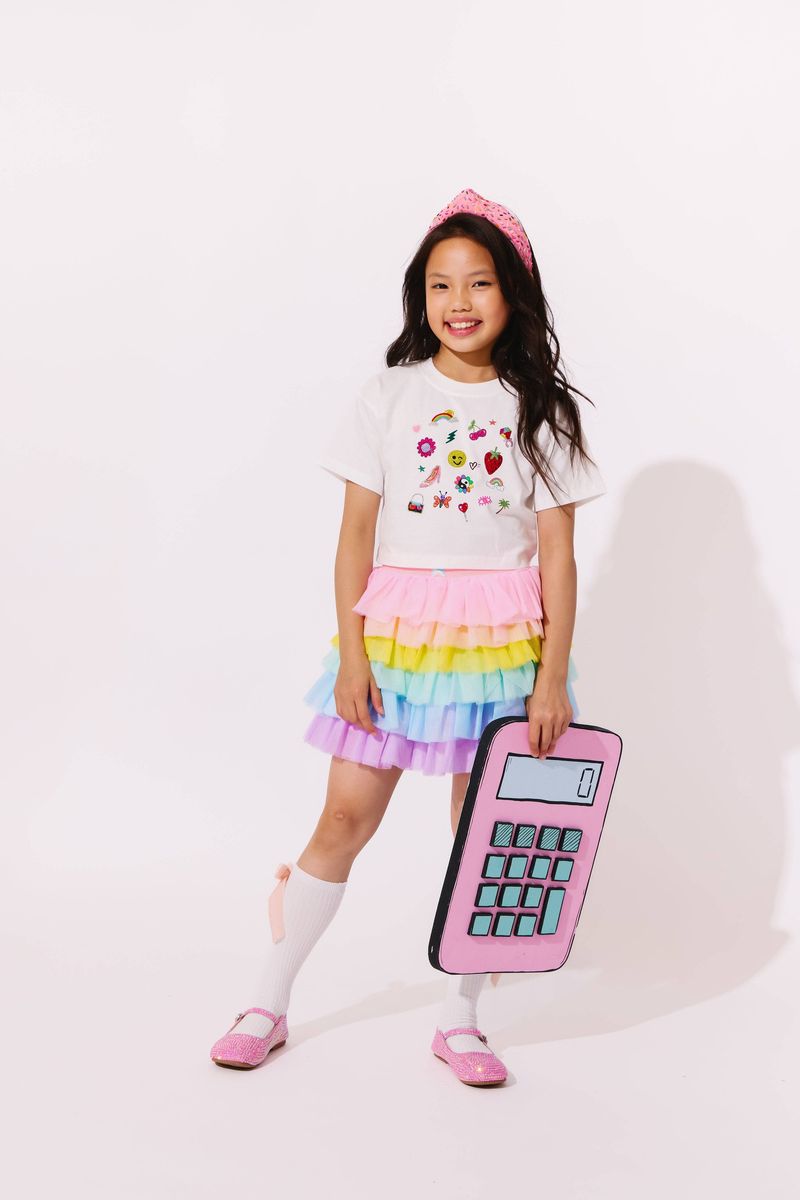 Sparkle Doodle Crop T-Shirt