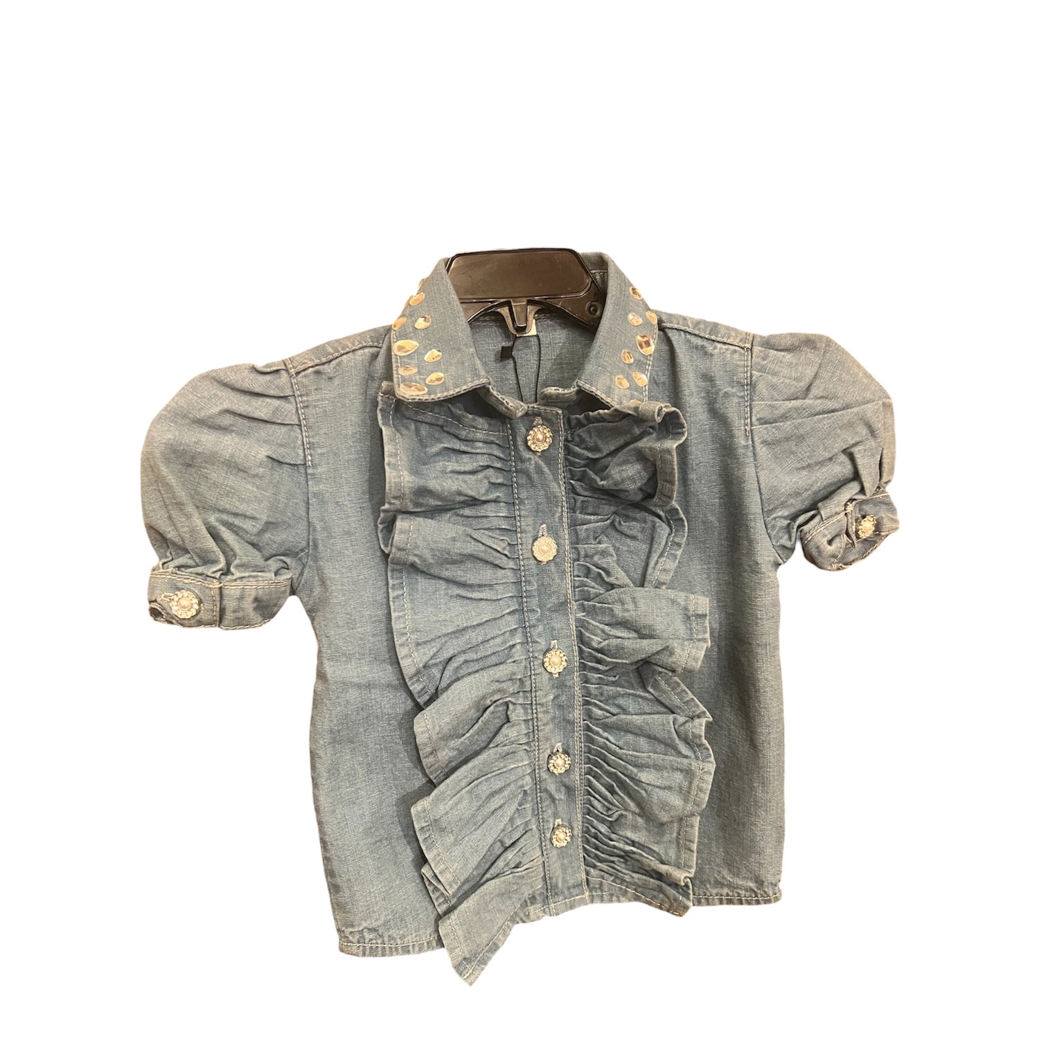 LG Ruffle Denim Shirt