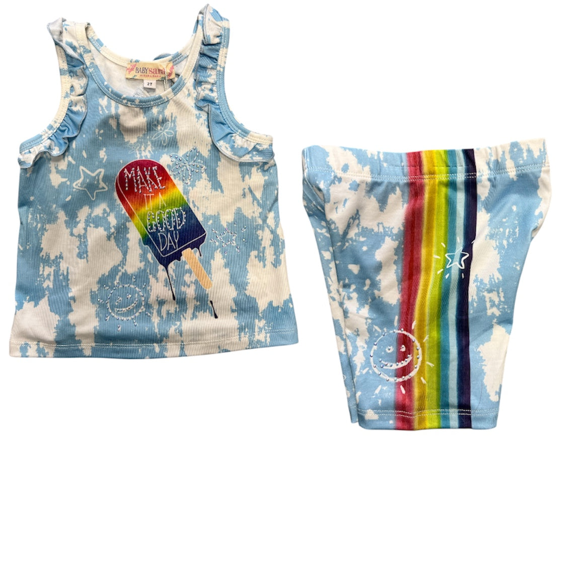 Popsicle Biker Short Set
