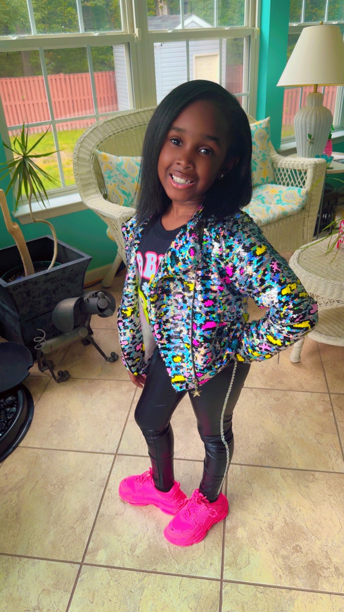 Vegan Patent Leather Pants – Gem-Embellished