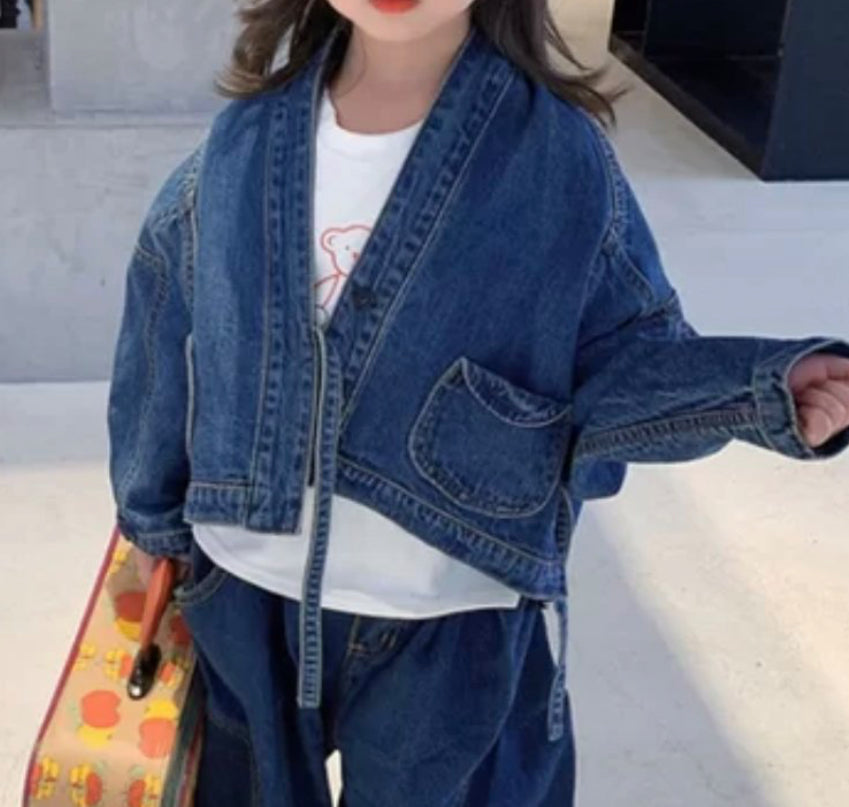 CHAQUETA DENIM KIMONO