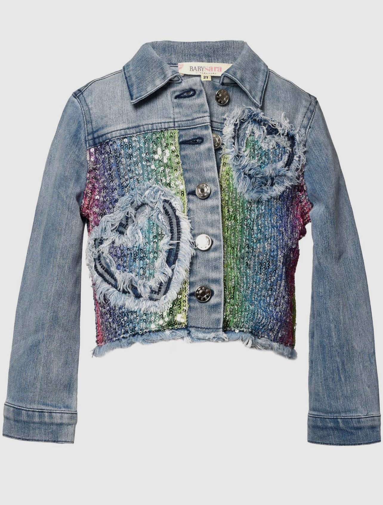 Sequin Heart Denim Jacket