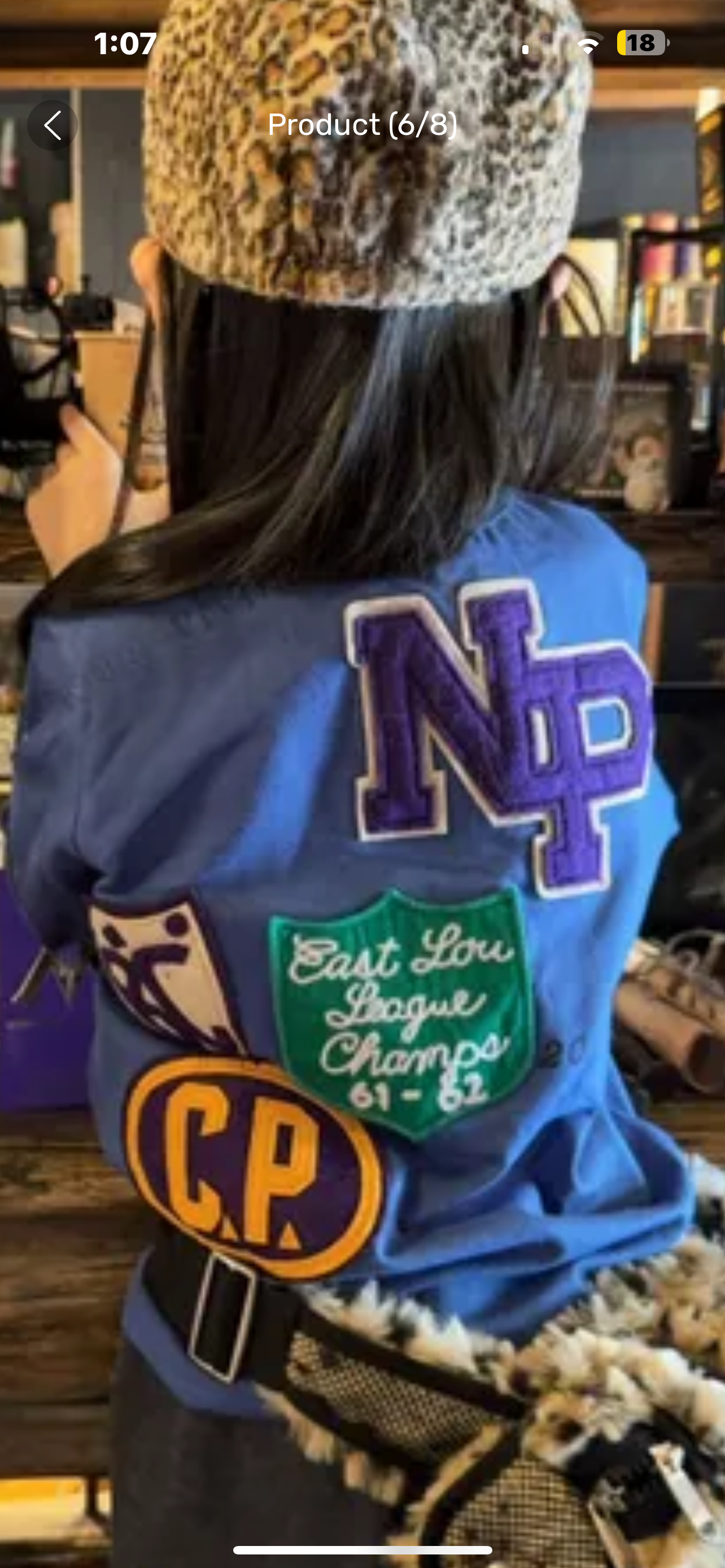 Blue Patchwork Long Tee