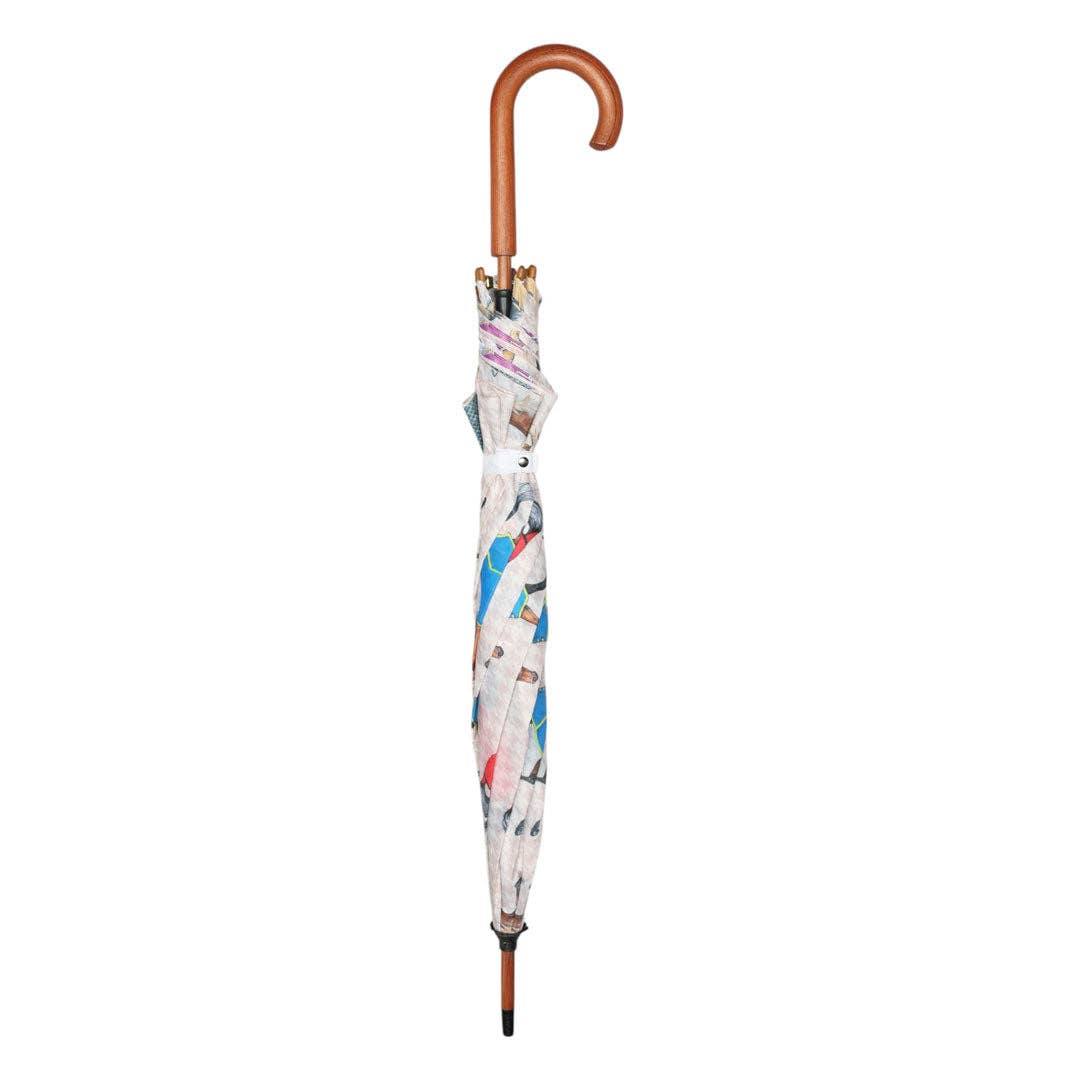 AWST Int'l Lila Umbrella-Horses in Blankets