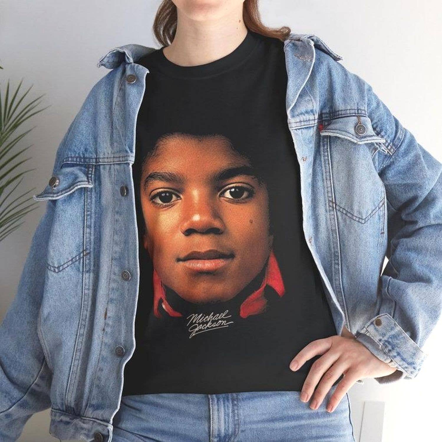 MJ Jackson 5 Era Big Face Retro Vintage Tee