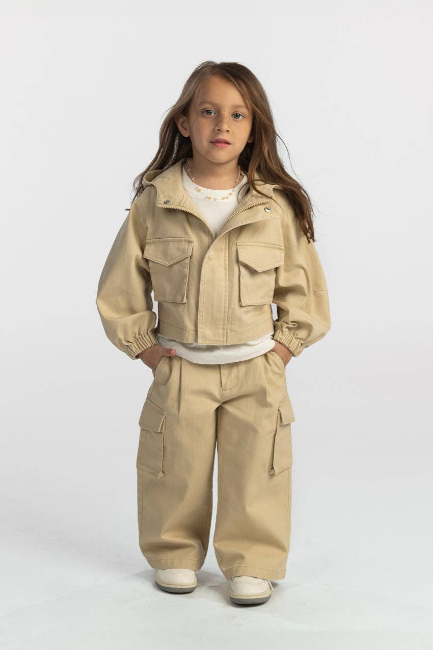 CROPPED CARGO JACKET 