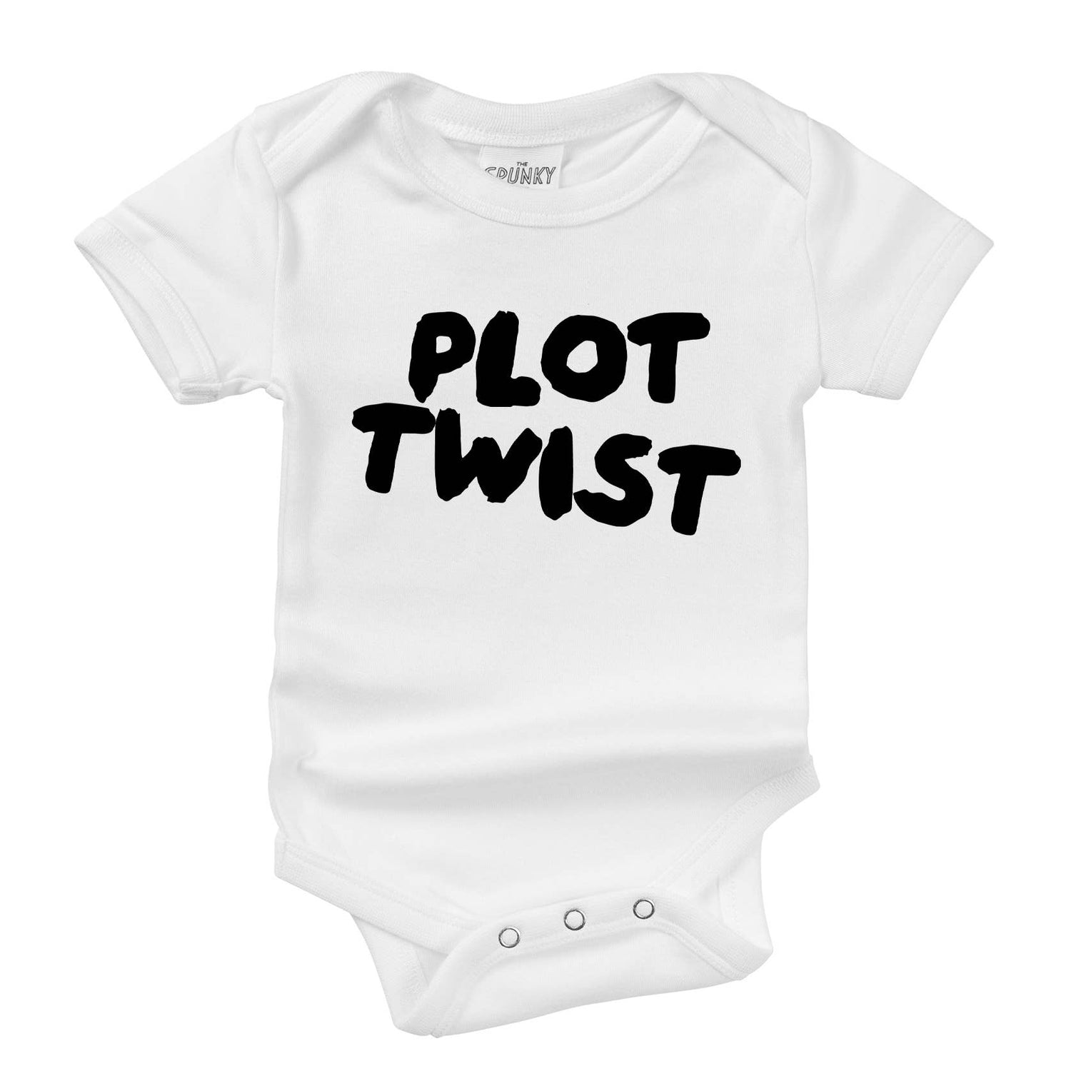 Plot Twist Organic Pregnancy Announcement Baby Bodysuit