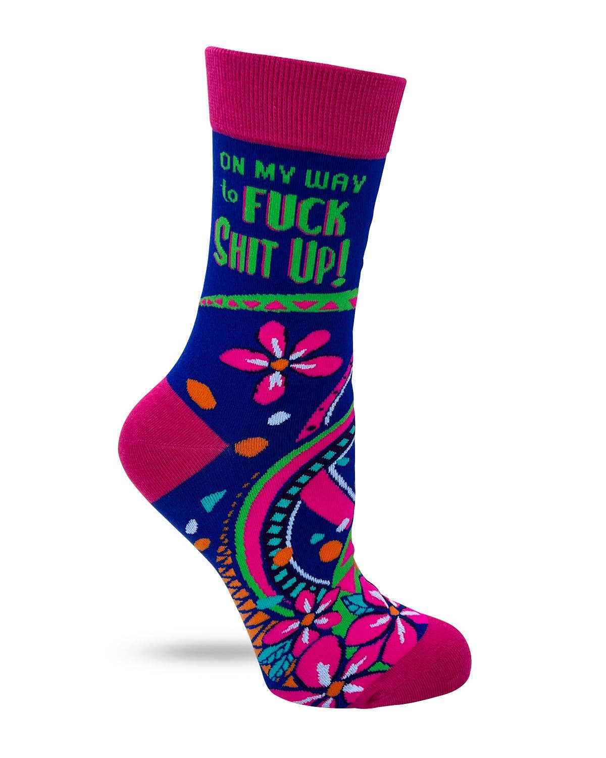 On My Way to F Sh…Up Women's Crew Socks