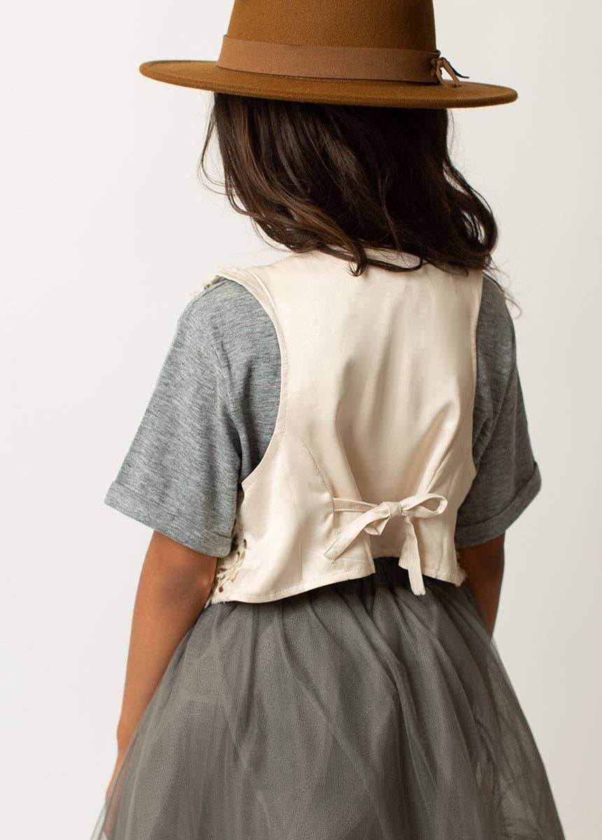 Toddler Meike Vest in Cream