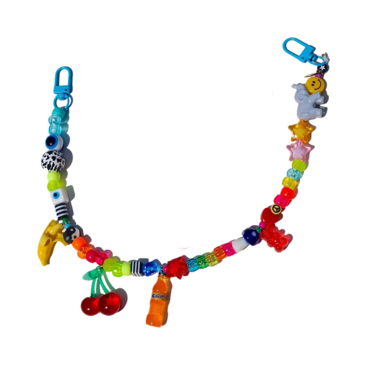 Funny Colored beads Bag Charm  bag chain